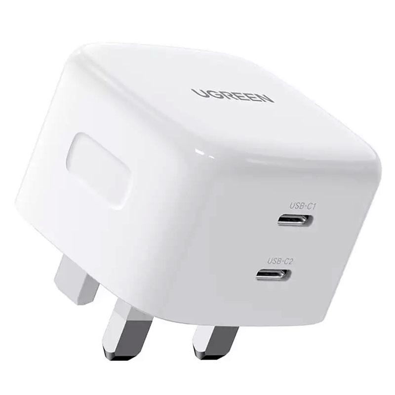 FDL 2 PORT 2 X USB-C PD CHARGER 65W - WHITE