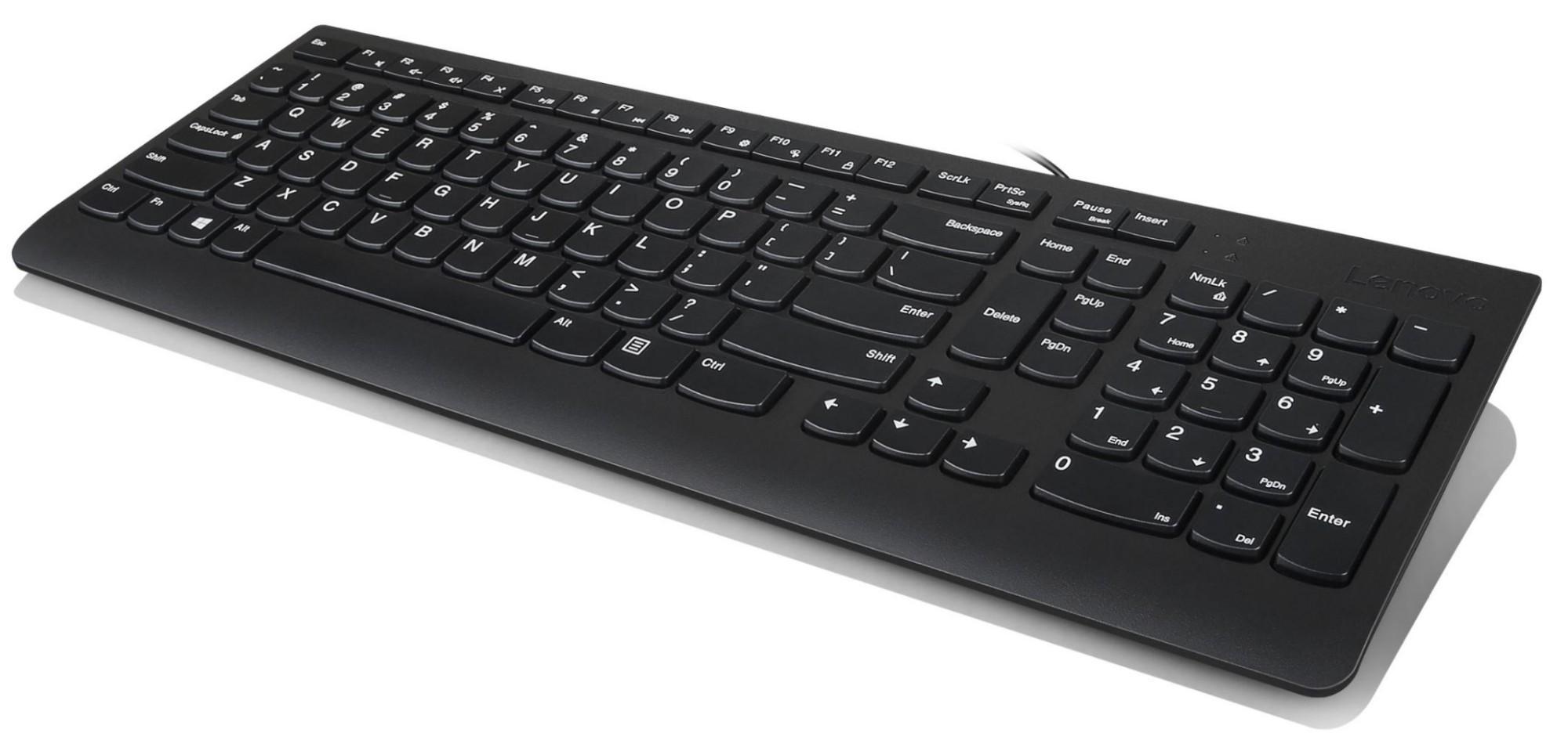 Lenovo 300 keyboard Universal USB Portuguese Black