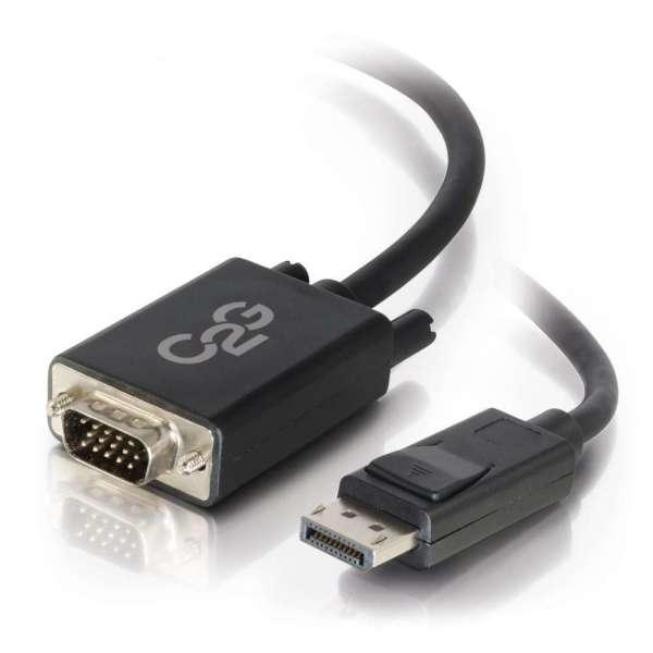 C2G 2m DisplayPort To VGA Adapter Cable - DP To VGA - Black