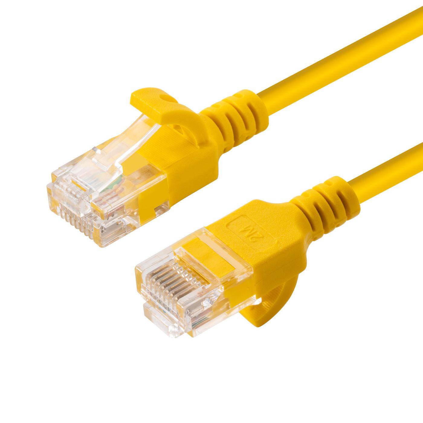 Microconnect V-UTP6A015Y-SLIM networking cable Yellow 1.5 m Cat6a U/UT