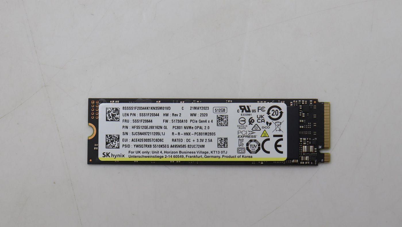 Lenovo 512GB M.2 PCIe 4.0 SSD