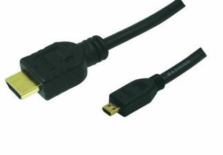 LogiLink 1m HDMI to HDMI Micro - M/M HDMI cable HDMI Type A (Standard)