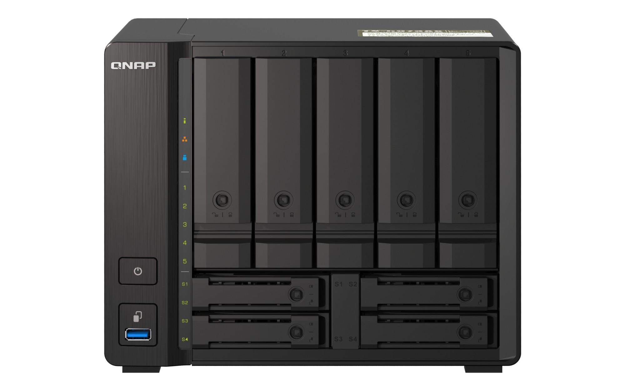 QNAP TS-h973AX NAS Tower Ethernet LAN Black V1500B