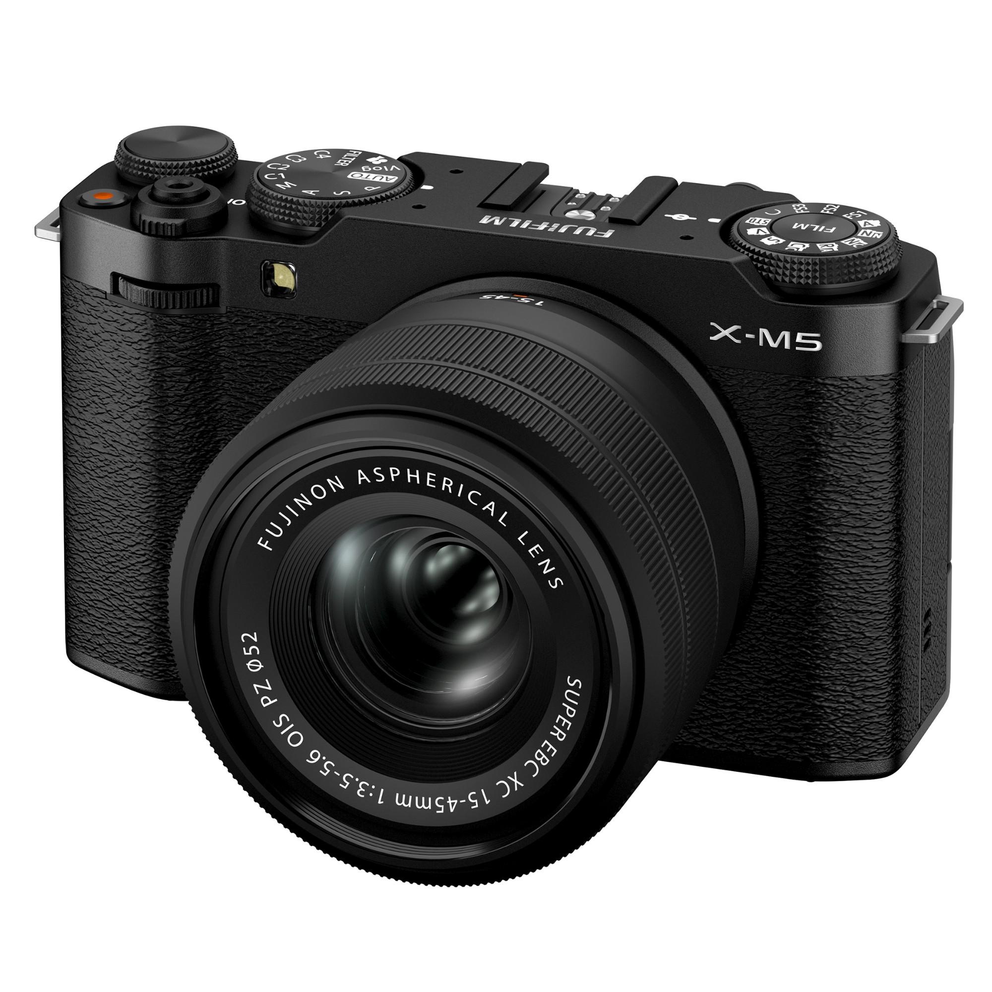 Fujifilm X-M5 Mirrorless Digital Camera - Black - Camera + XC 15-45mm