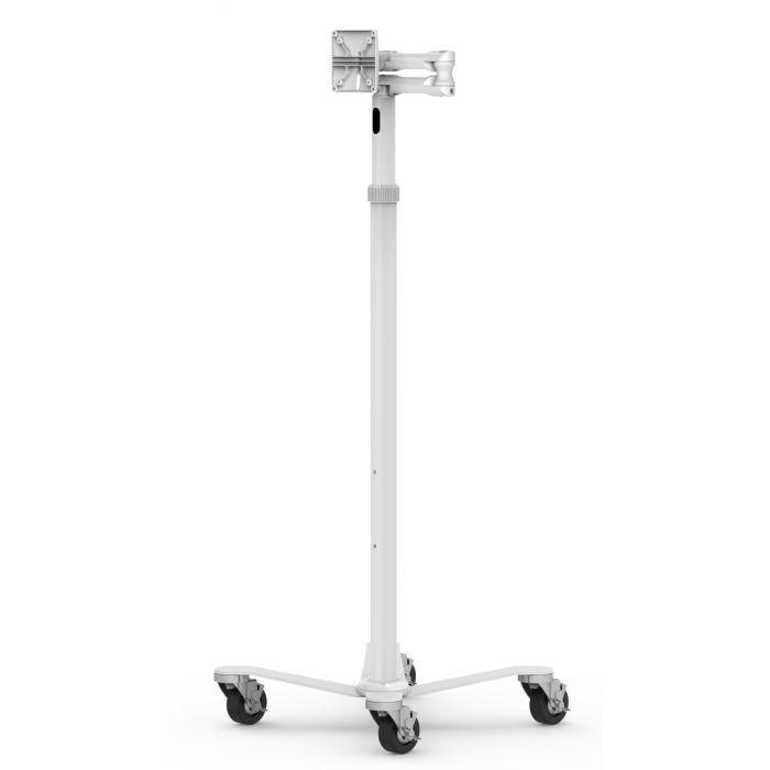 Compulocks Medical Rolling Cart Extended - VESA Compatible White