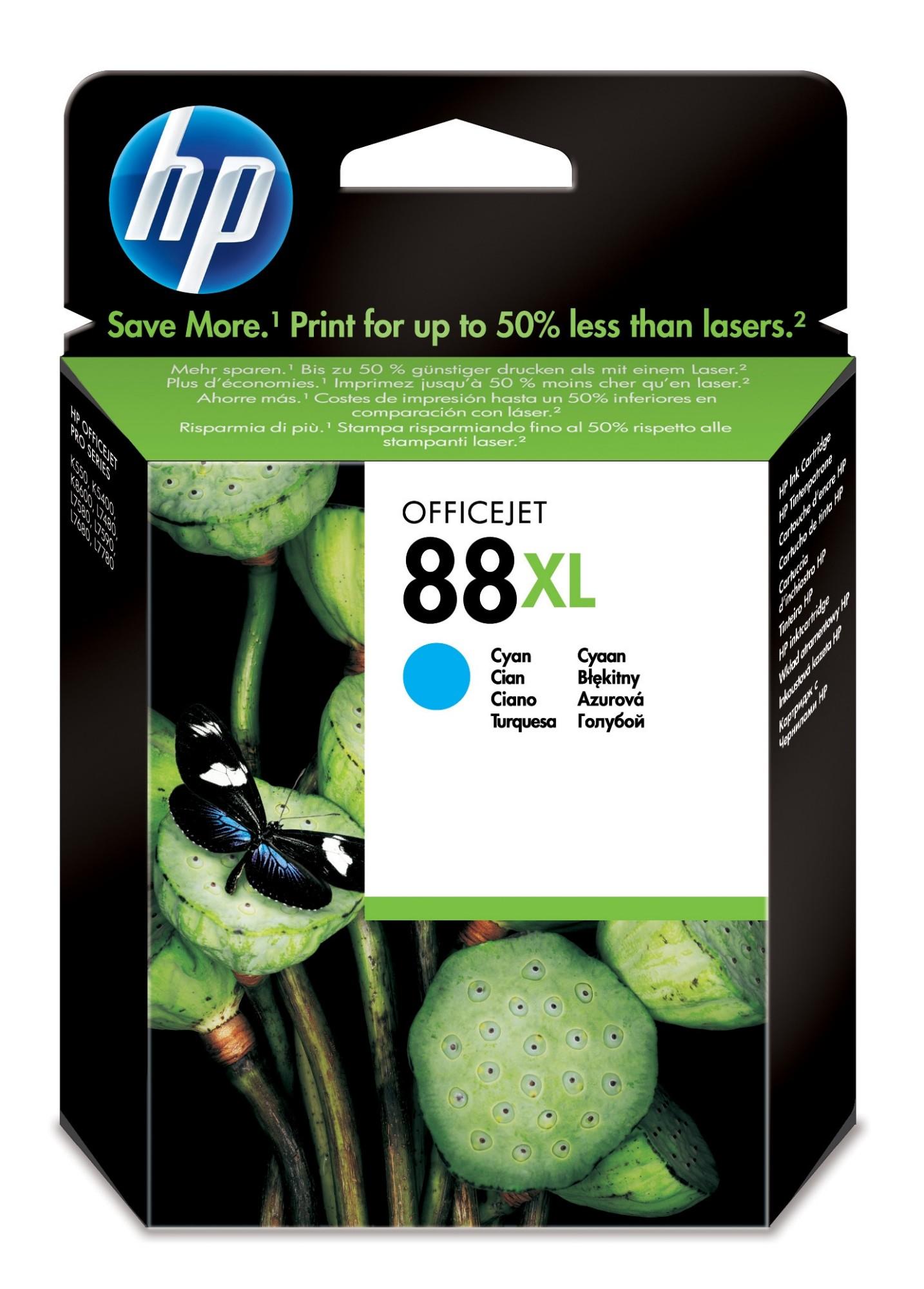 HP C9391AE/88XL Ink Cartridge Cyan high-capacity. 1.7K Pages ISO/IEC 2