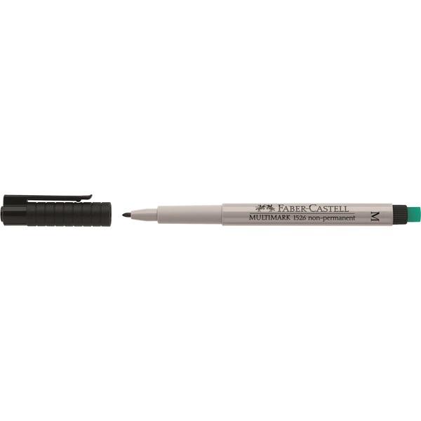 Faber-Castell Marker Non-Permanent Medium Line Width Black (Pack 10) - 152699