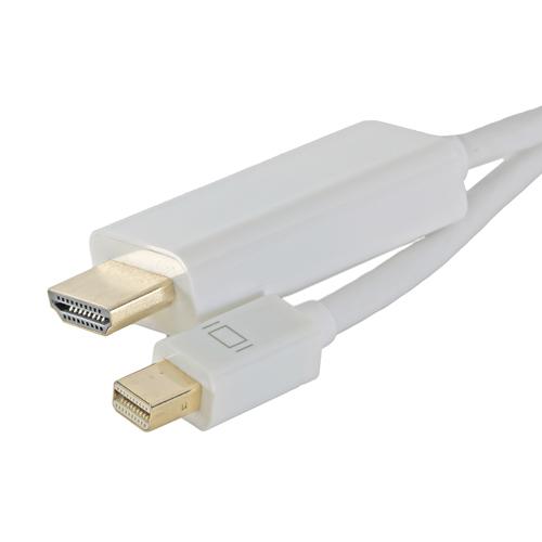 Cablenet 3m Mini DisplayPort Male - HDMI 1.4b Male 1080p White PVC Cab