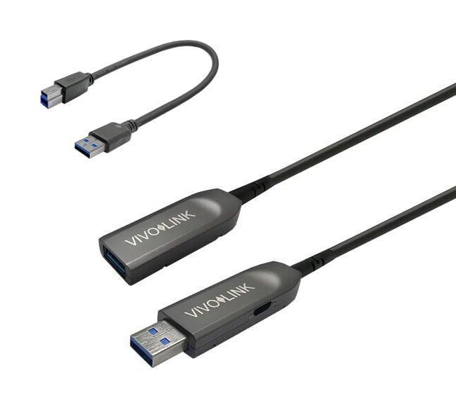 Vivolink PROUSB3AAF50 USB cable USB 3.2 Gen 1 (3.1 Gen 1) 50 m USB A B