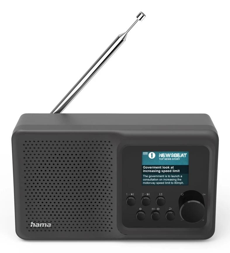 Hama DR5BT Digital Radio FM/DAB/DAB+ Bluetooth USB Rechargeable Battery