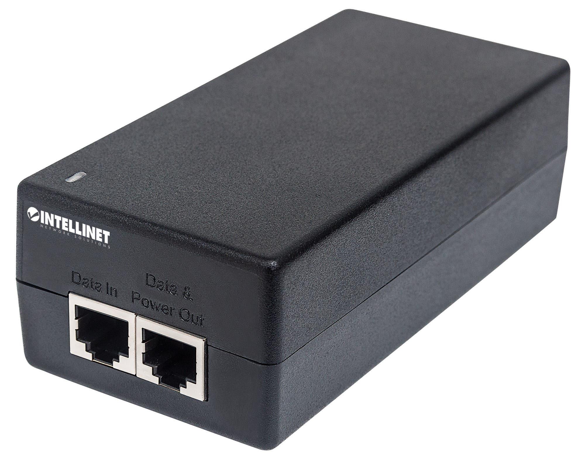 Intellinet Gigabit Ultra PoE+ Injector. 1 x 60 W Port. IEEE 802.3bt an