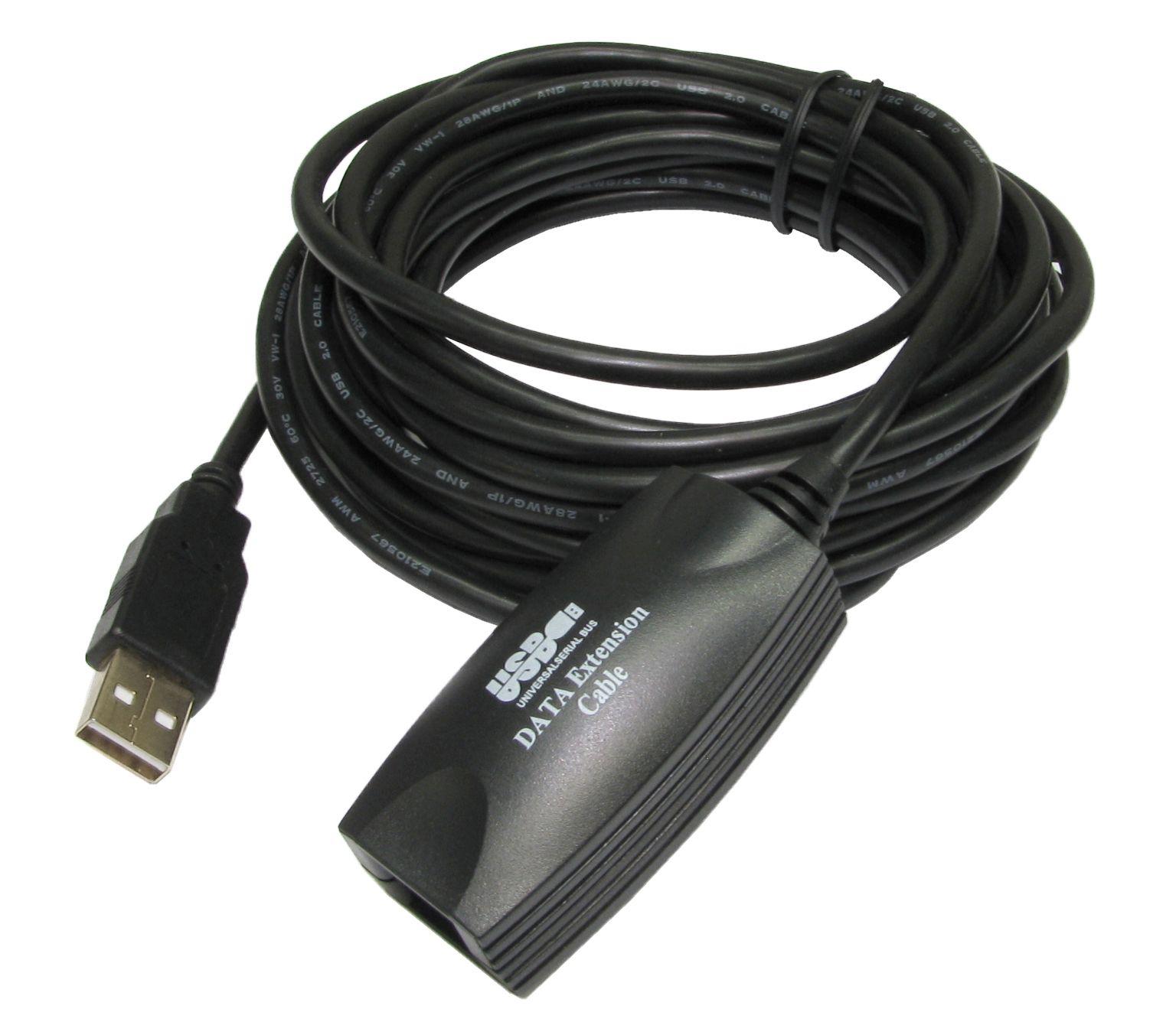 Cables Direct CDLSB-904 USB cable 5 m USB 2.0 USB A Black