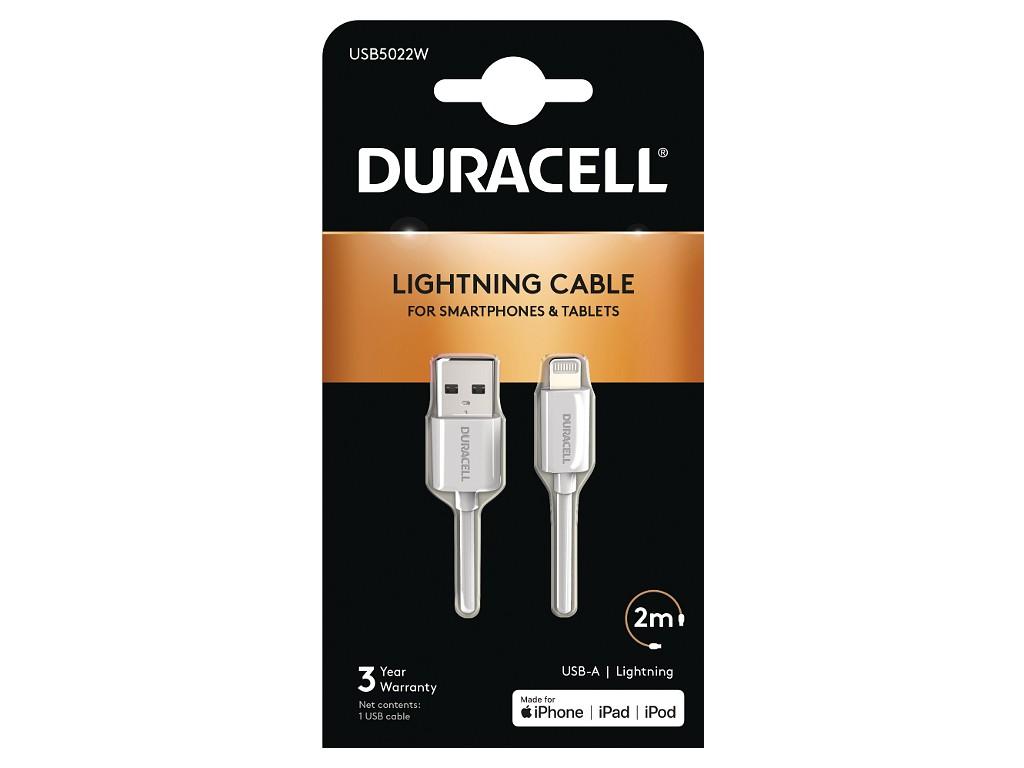 Duracell Sync/Charge Cable 2 Metre White