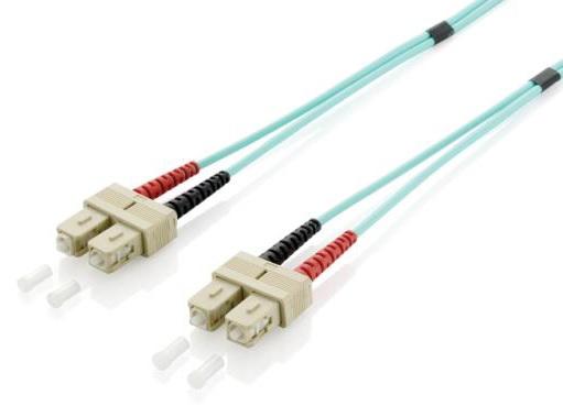 Equip SC/SC Fiber Optic Patch Cable. OM3. 10m