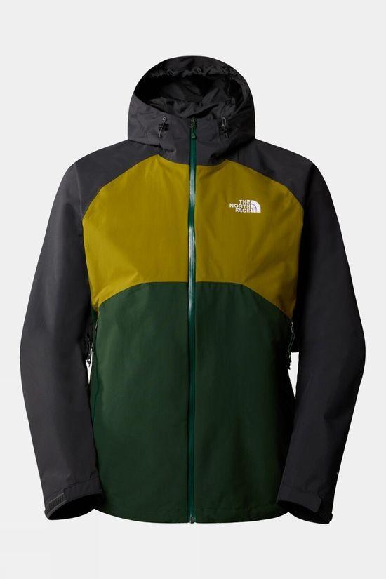 The North Face Mens Stratos Hooded Jacket Dk Green Size