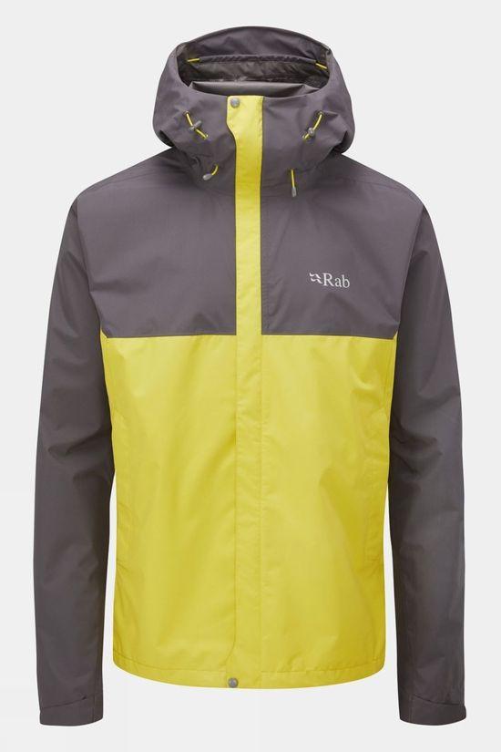 Rab Mens Downpour Eco Jacket Dk Grey Size