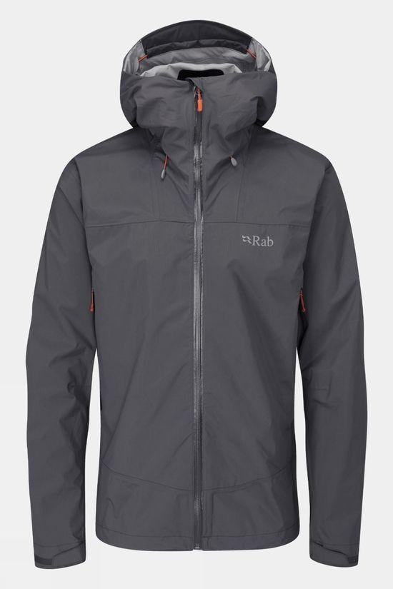 Rab Mens Downpour Plus 2.0 Jacket Dk Grey Size