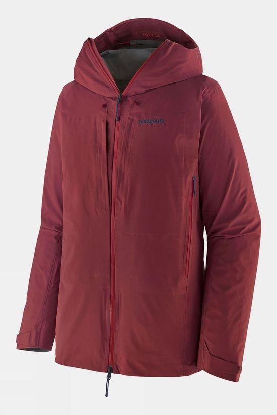 Patagonia Mens Dual Aspect Jacket Dark Red Size