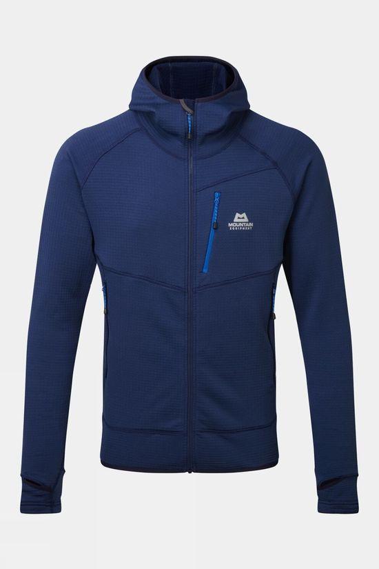 Mountain Equipment Mens Eclipse Hooded Fleece Jacket Dk Blue Size