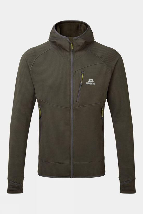 Mountain Equipment Mens Eclipse Hooded Fleece Jacket Lt Grey Size