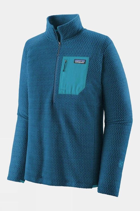 Patagonia Mens R1 Air Zip Neck Fleece Bright Blue Size