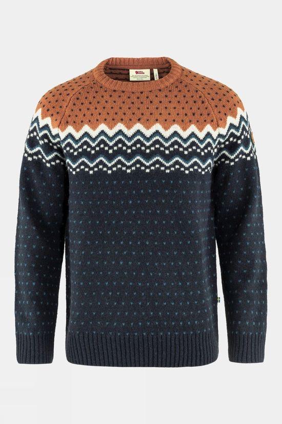 Fjallraven Mens Övik Knit Sweater Navy Size