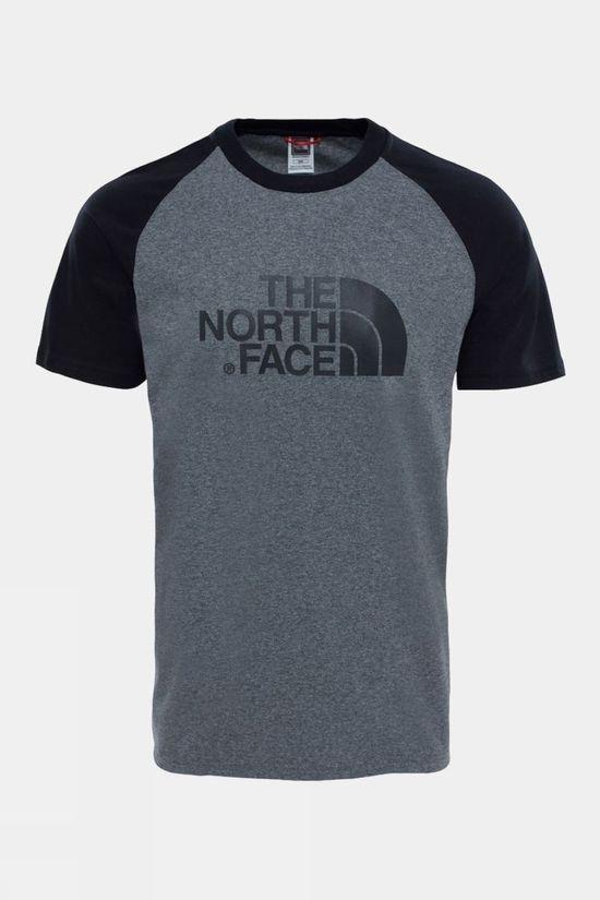 The North Face Mens Raglan Easy T-Shirt Mid Grey Size