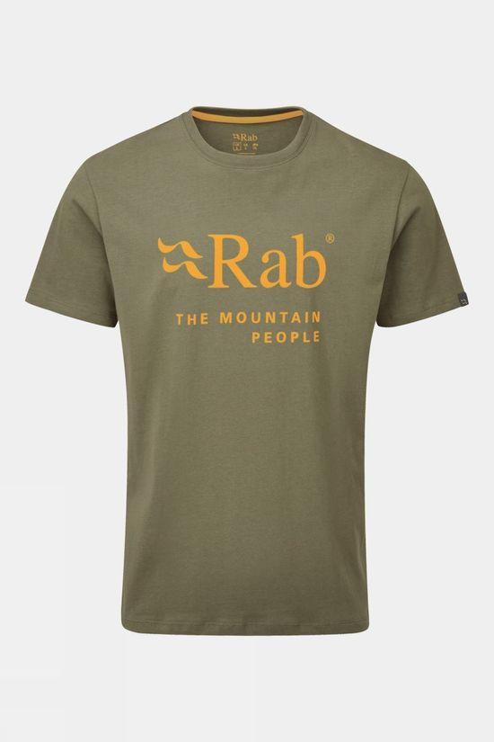 Rab Mens Stance Mountain Tee Light Khaki Size