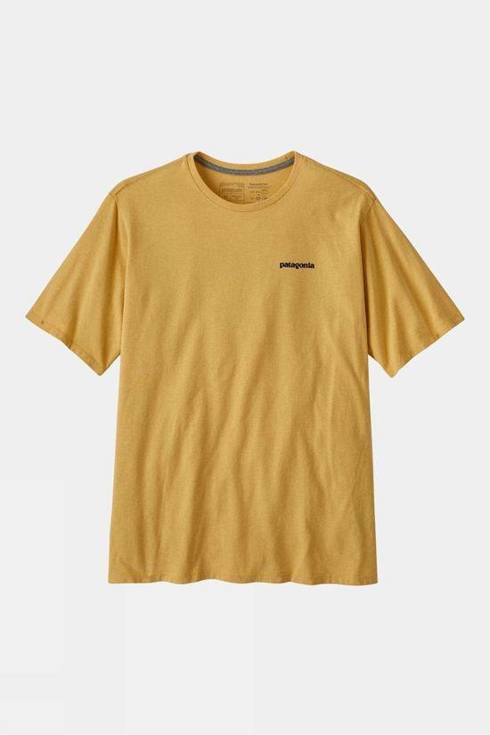 Patagonia Mens P6 Logo Responsibili-Tee Yellow Size