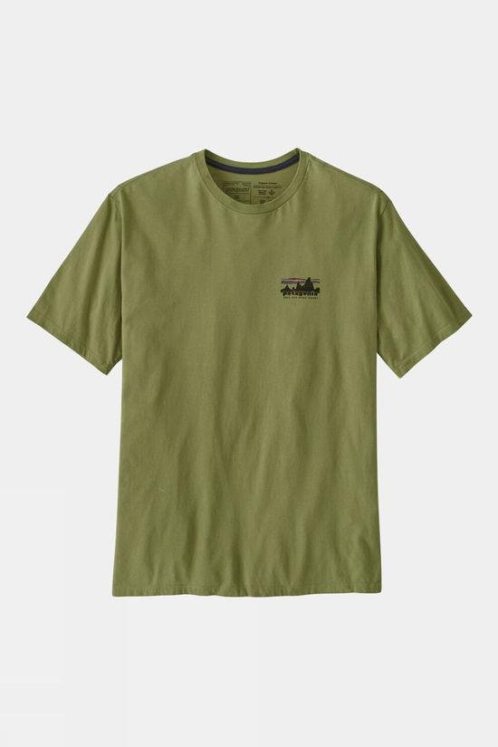 Patagonia Mens 73 Skyline Organic Tee Mid Khaki Size