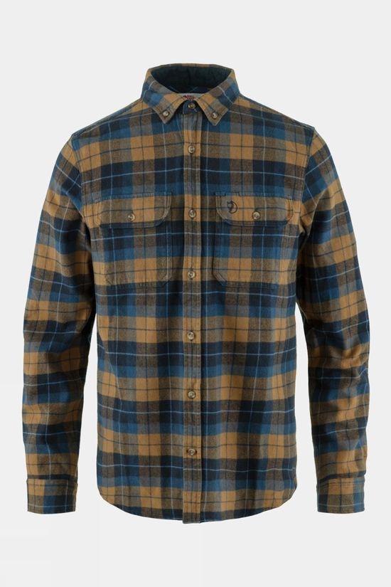 Fjallraven Mens Singi Heavy Flannel Shirt Dk Blue Size