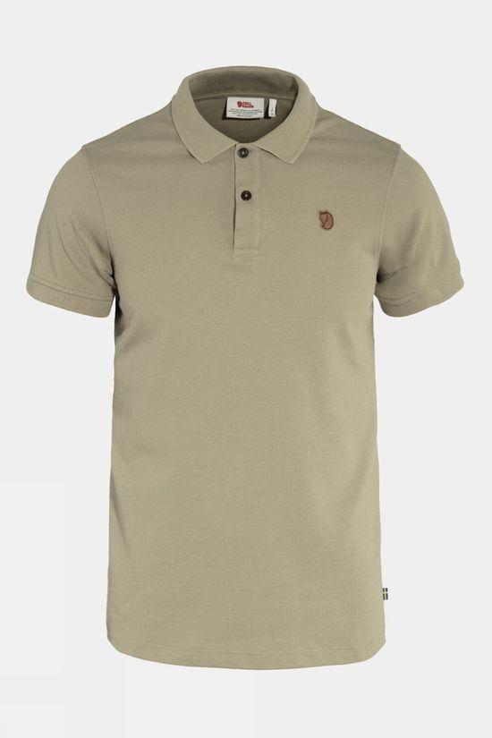 Fjallraven Mens Övik Polo Shirt Beige Size