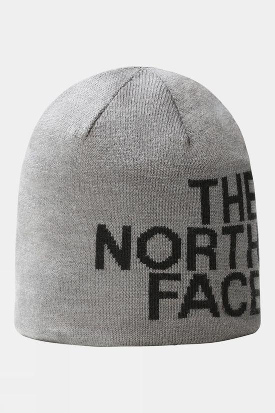 The North Face Mens Reversible Tnf Banner Beanie Mid Grey Size