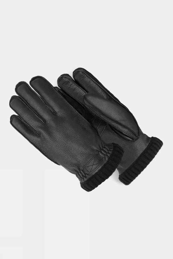 Hestra Mens Deerskin Primaloft Rib Gloves Black Size