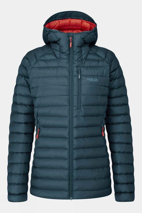 Rab Womens Microlight Alpine Long Jacket Petrol Size