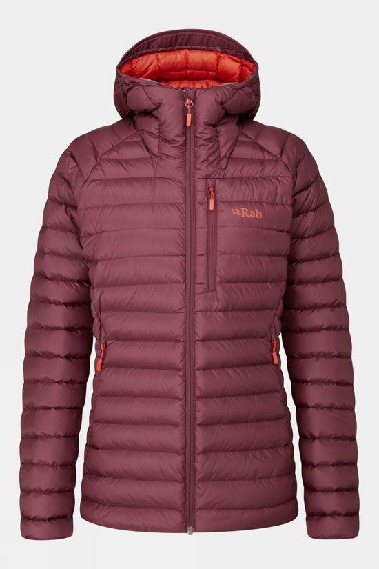 Rab Womens Microlight Alpine Long Jacket Purple Size