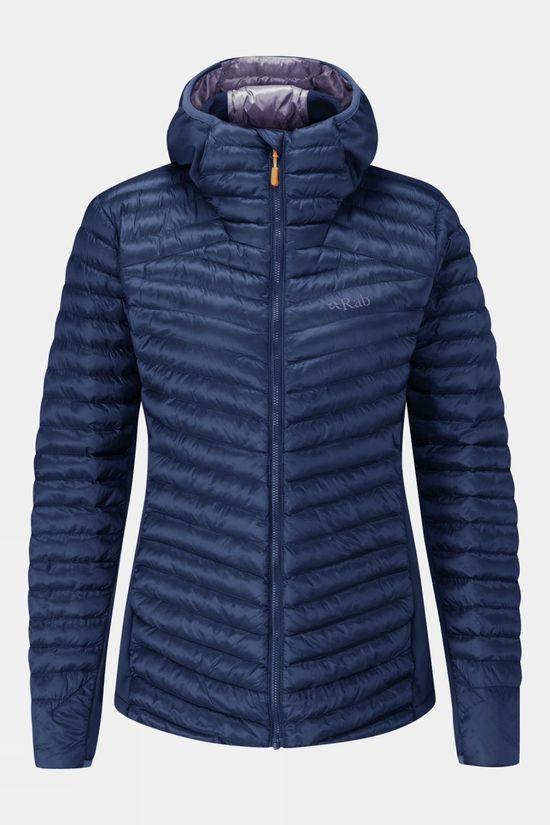 Rab Womens Cirrus Flex 2.0 Insulated Hooded Jacket Mid Blue Size