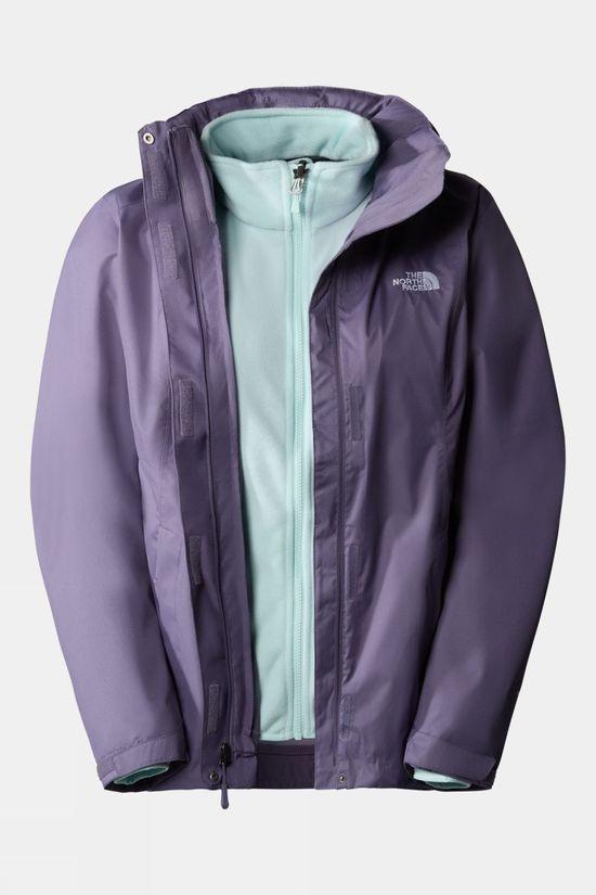 The North Face Womens Evolve II Triclimate Jacket Dark Purple Size