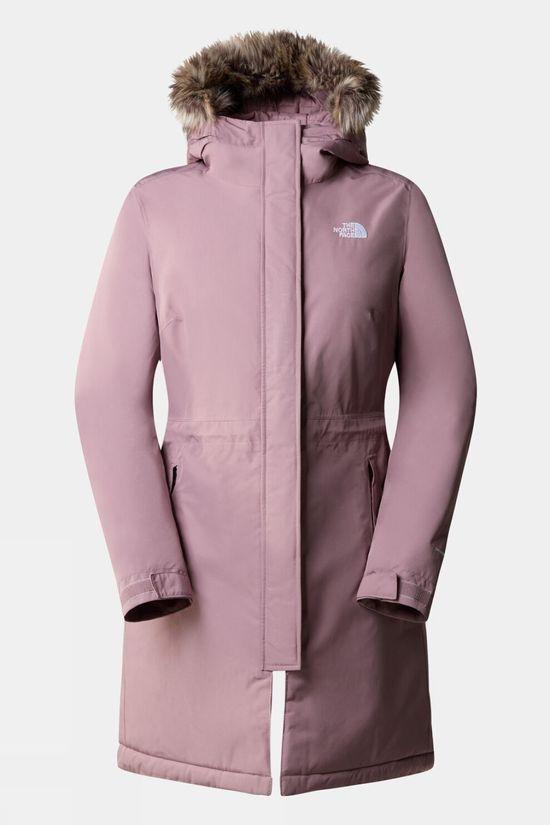 The North Face Womens Recycled Zaneck Parka Light Purple Size