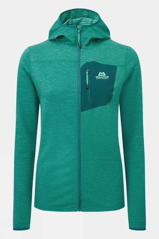 Mountain Equipment Womens Lumiko Hooded Jacket Lt Green Size