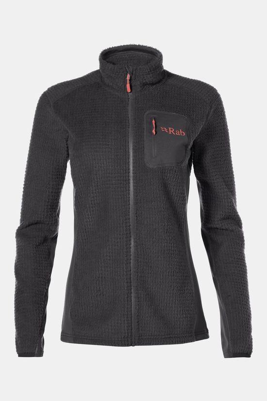 Rab Womens Alpha Flash Fleece Jacket Mid Grey Size