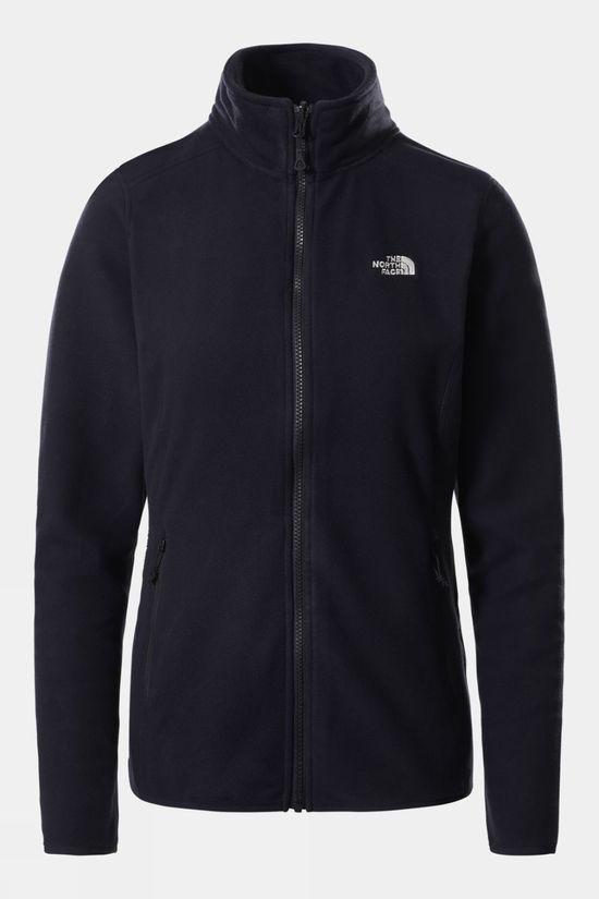 The North Face Womens 100 Glacier Full Zip Fleece Jacket Navy Size