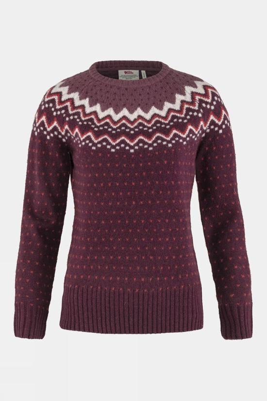 Fjallraven Womens Övik Knit Jumper Deep Pink Size