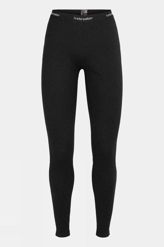 Icebreaker Womens 200 Oasis Thermal Leggings Black Size