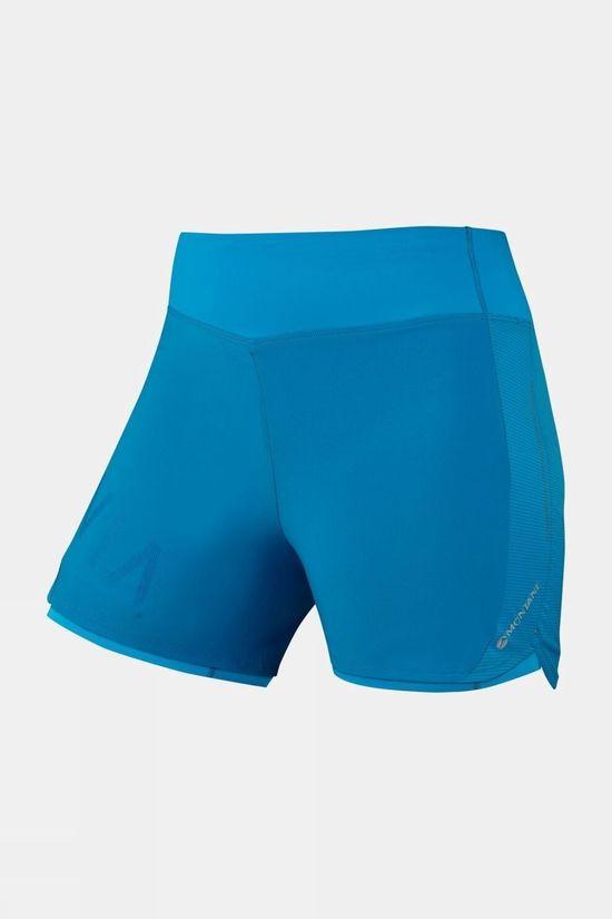 Montane Womens Katla Twin Skin Shorts Bright Blue Size