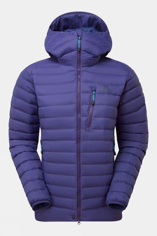 Mountain Equipment Womens Earthrise Hooded Jacket Purple Size