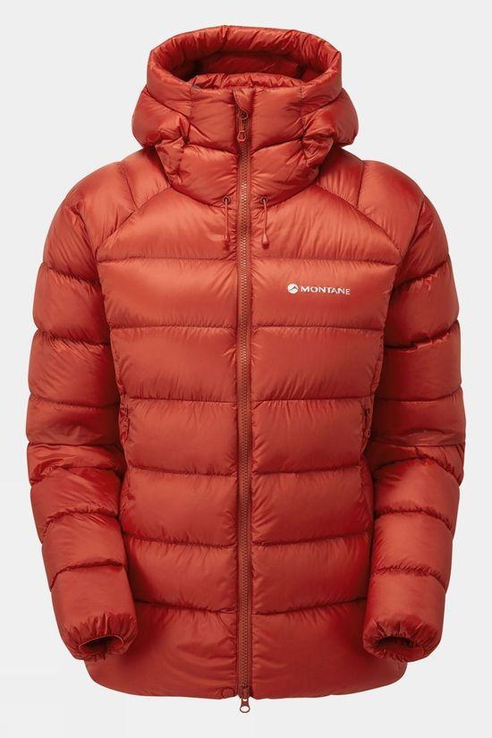 Montane Womens Anti-Freeze XT Hooded Down Jacket Orange Size