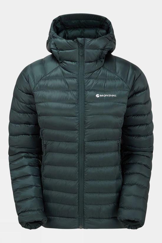 Montane Womens Anti-Freeze Hooded Down Jacket Dk Green Size