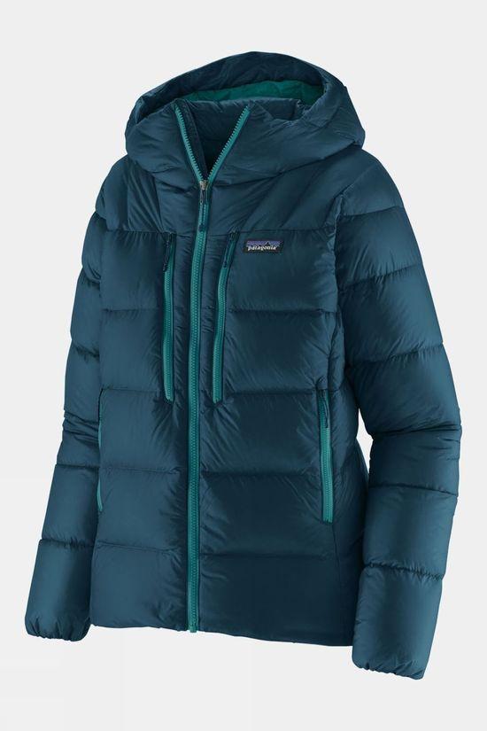 Patagonia Womens Fitz Roy Down Jacket Blue Size