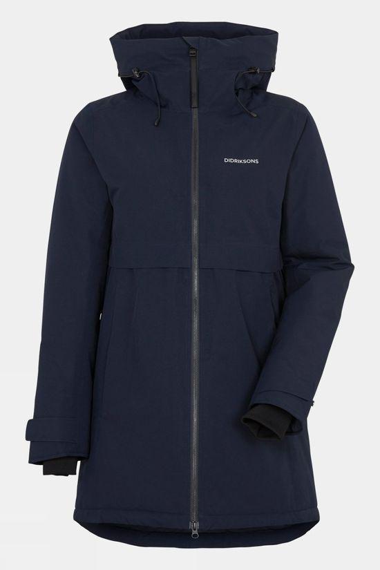 Didriksons Womens Helle 5 Parka Navy Size 8